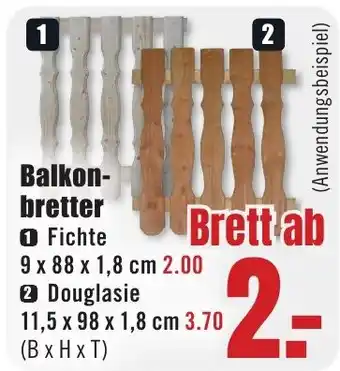 B1 Discount Baumarkt Balkonbretter Angebot