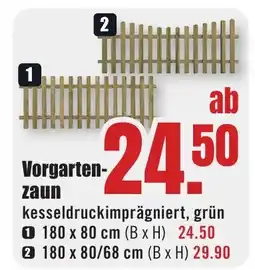 B1 Discount Baumarkt Vorgartenzaun Angebot