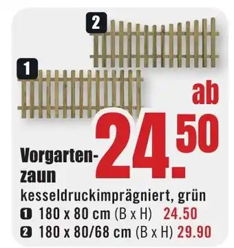 B1 Discount Baumarkt Vorgartenzaun Angebot