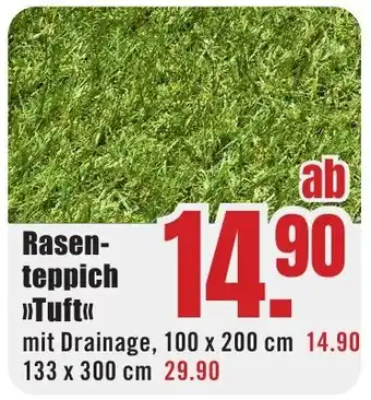 B1 Discount Baumarkt Rasenteppich "Tuft" Angebot