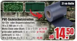 B1 Discount Baumarkt PVC-Sichtschutzstreifen Angebot