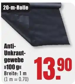 B1 Discount Baumarkt Anti- Unkrautgewebe "100 g" Angebot
