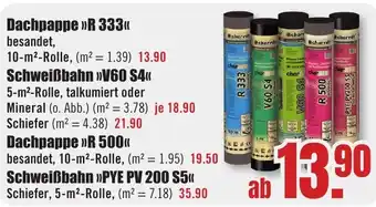 B1 Discount Baumarkt Dachpappe "R 333" Angebot