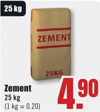 B1 Discount Baumarkt Zement Angebot