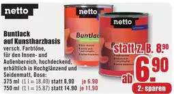 B1 Discount Baumarkt netto Buntlack auf Kunstharzbasis Angebot