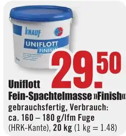 B1 Discount Baumarkt KNAUF Fein-Spachtelmasse >>Finish<< Angebot
