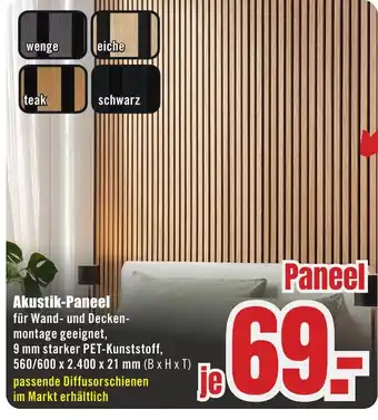 B1 Discount Baumarkt Akustik-Paneel Angebot