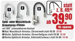 B1 Discount Baumarkt Spül- oder Waschtisch- Armaturen >>Flexo<< Angebot
