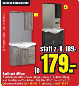 B1 Discount Baumarkt Badblock >>Wien<< Angebot
