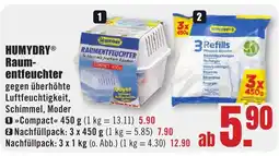B1 Discount Baumarkt HUMYDRY Raumentfeuchter Angebot
