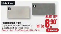 B1 Discount Baumarkt Feinsteinzeug "Fog" Angebot