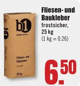 B1 Discount Baumarkt b1 Fliesen- und Baukleber Angebot