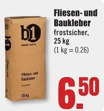 B1 Discount Baumarkt b1 Fliesen- und Baukleber Angebot