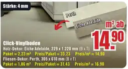 B1 Discount Baumarkt Click-Vinylboden Angebot