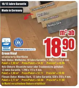 B1 Discount Baumarkt Green Vinyl Angebot