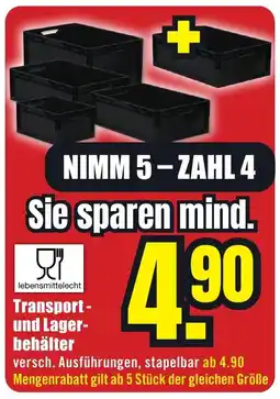 B1 Discount Baumarkt Transport- und Lagerbehälter Angebot
