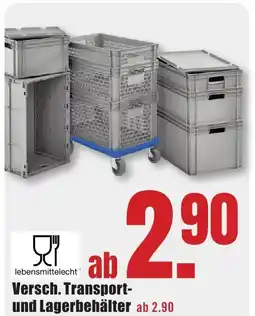 B1 Discount Baumarkt Versch. Transport- und Lagerbehälter Angebot