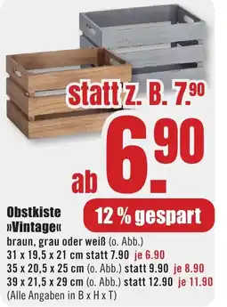 B1 Discount Baumarkt Obstkiste >>Vintage<< Angebot