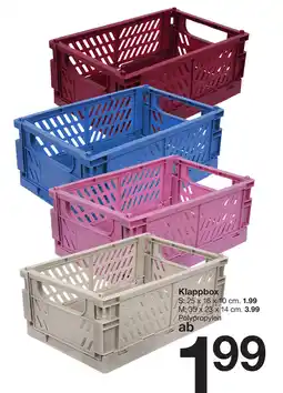 Zeeman Klappbox Angebot