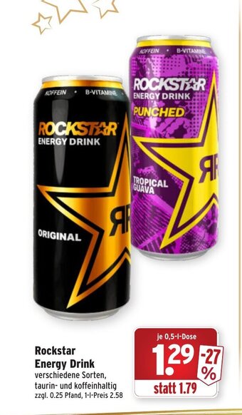 Wasgau Rockstar Energy Drink Angebot