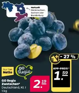 NETTO GO Regio Zwetschen Angebot