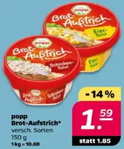 NETTO popp Brot-Aufstrich Angebot