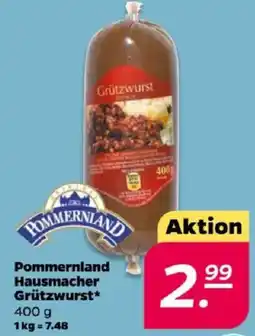 NETTO Pommernland Hausmacher Grützwurst Angebot