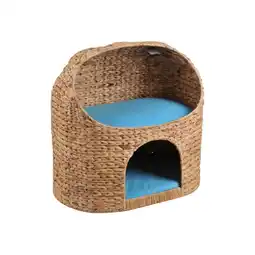 Netto Marken-Discount Katzenhöhle Marvin, Kissen in türkis Angebot