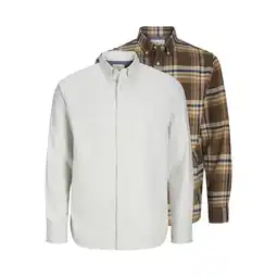 Netto Marken-Discount Jack & Jones Hemd NORRIS Langarmhemd 2er Pack Angebot