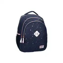 Netto Marken-Discount Milky Kiss Rucksack – gepolstert, 3 Fächer, rosa Punkte Angebot