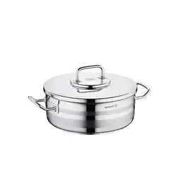 Netto Marken-Discount Korkmaz Astra2 Low Casserole 30 x 11 cm - 7,5 L, Edelstahl-Kochtopf Angebot