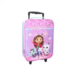 Netto Marken-Discount Gabby’s Dollhouse Trolley Kinder Rollkoffer Mädchen Reise Koffer Lila Angebot