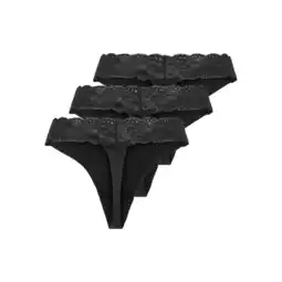 Netto Marken-Discount Only Tanga Chloe Thong im Dreierpack Angebot