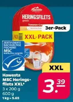 NETTO Hawesta MSC Heringsfilets XXL Angebot