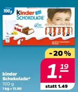 NETTO kinder Schokolade Angebot
