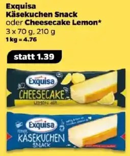 NETTO Exquisa Käsekuchen Snack oder Cheesecake Lemon Angebot