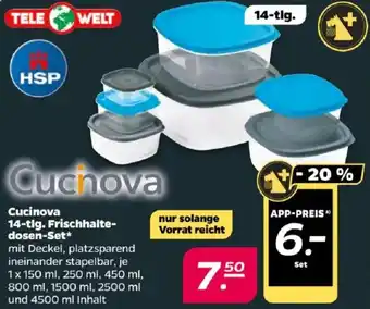 NETTO Cucinova 14-tlg. Frischhalte-dosen-Set Angebot