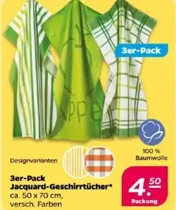 NETTO 3er-Pack Jacquard-Geschirrtücher Angebot