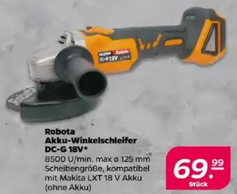 NETTO Robota Akku-Winkelschleifer DC-G 18V Angebot