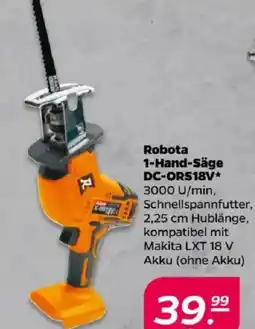 NETTO Robota 1-Hand-Säge DC-ORS18V Angebot