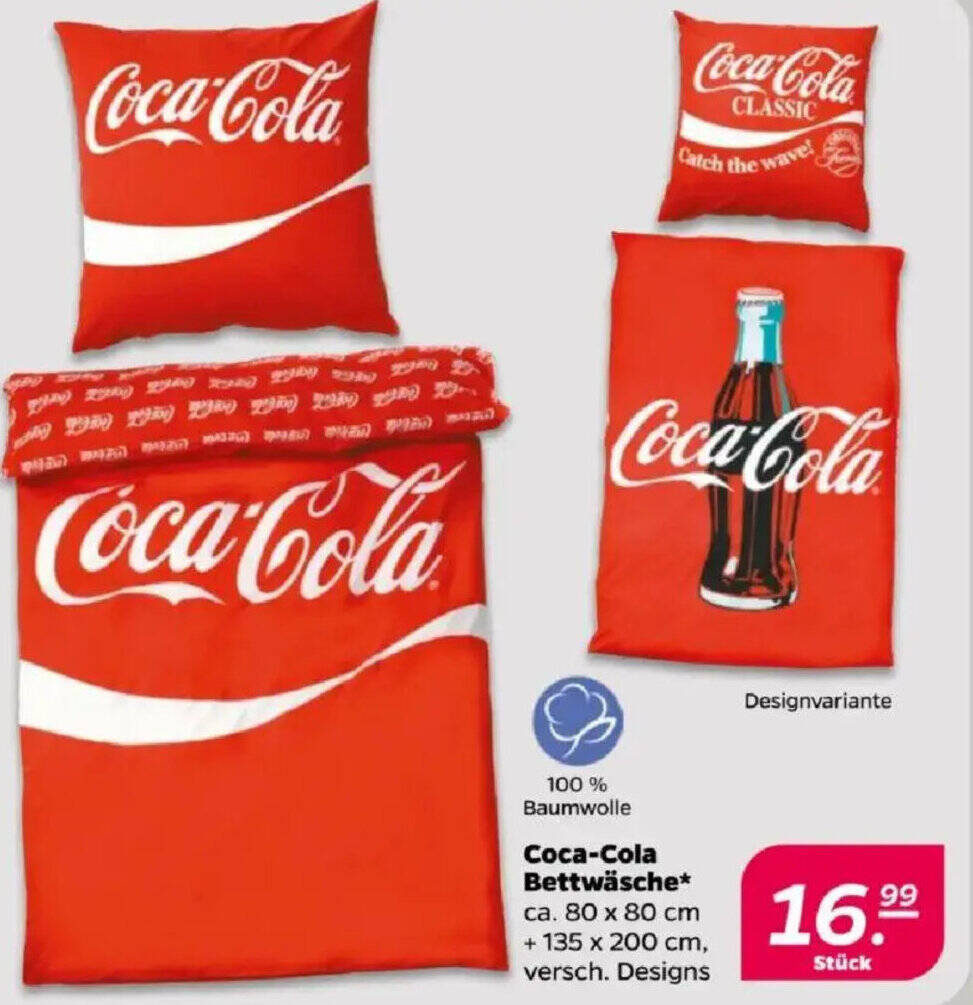 Coca-Cola Bettwäsche Angebot bei Netto