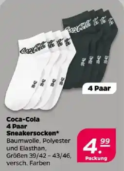 NETTO Coca-Cola 4 Paar Sneakersocken Angebot