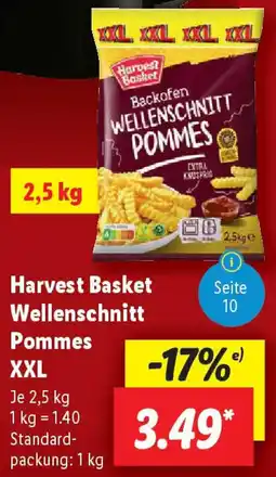 Lidl Harvest Basket Wellenschnitt Pommes XXL Angebot