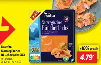 Lidl Nautica Norwegischer Räucherlachs XXL Angebot