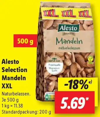 Lidl Alesto Selection Mandeln XXL Angebot