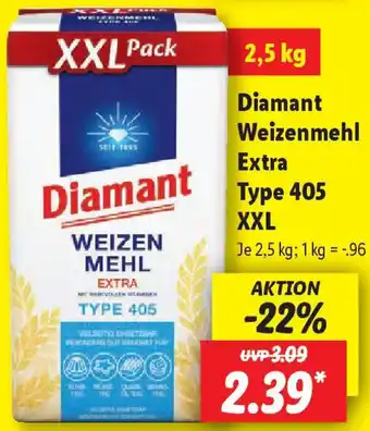 Lidl Diamant Weizenmehl Extra Type 405 XXL Angebot