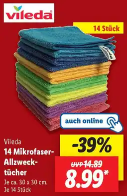 Lidl Vileda 14 Mikrofaser Allzwecktücher Angebot