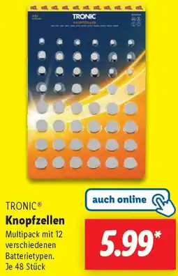 Lidl TRONIC Knopfzellen Angebot