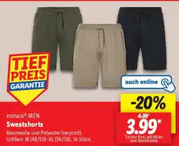 Lidl esmara MEN Sweatshorts Angebot