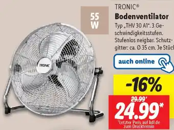 Lidl TRONIC Bodenventilator Angebot